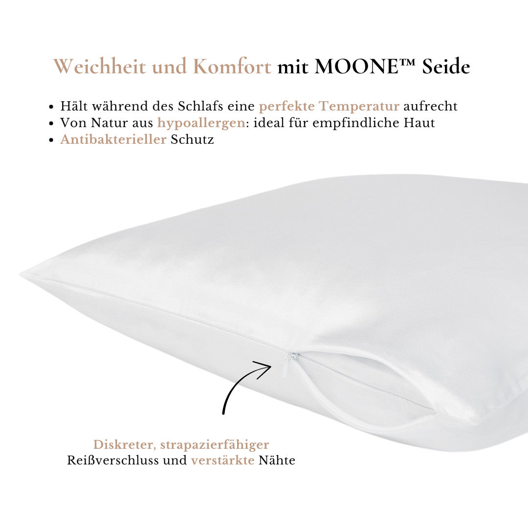 Kissenbezug aus 100 % Maulbeerseide 