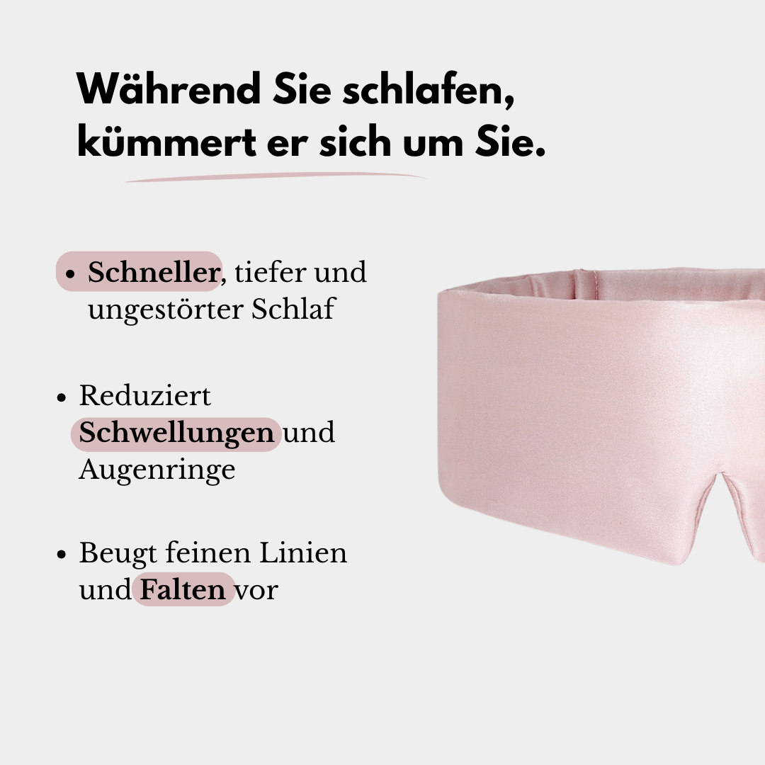 Nachtmaske aus Maulbeerseide 