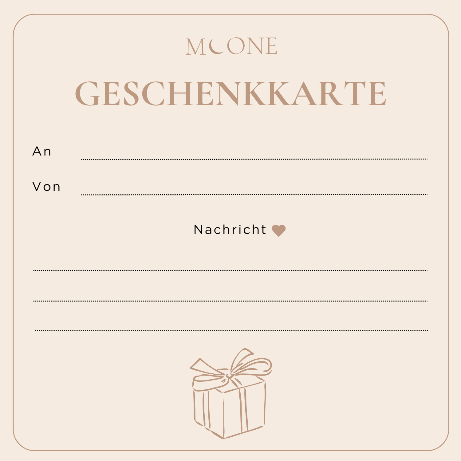 MOONE-GESCHENKKARTE